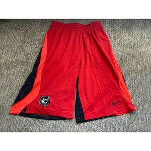 Men's Small Nike KD Dri Fit Basketball Shorts Side pockets Red Black